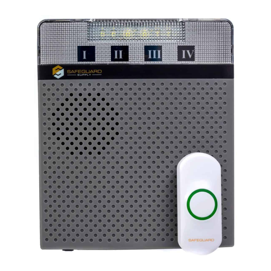Safeguard Supply LRAD1000 Wireless Door Chime With Strobe Quick