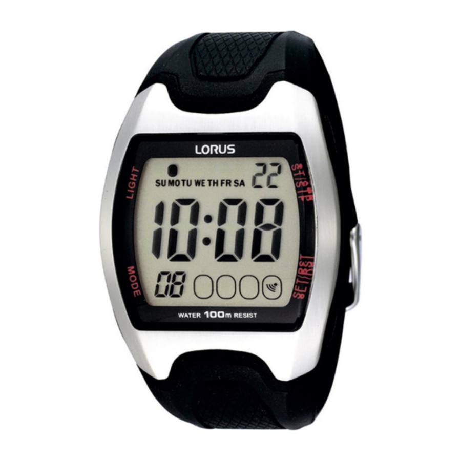 LORUS R23 Series YK62 Digital Watch Manual ManualsLib