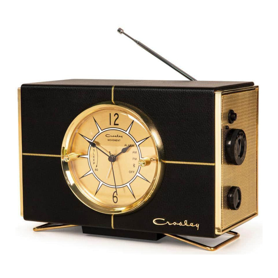 Crosley CR3038A Lewis Retro Radio Manual ManualsLib