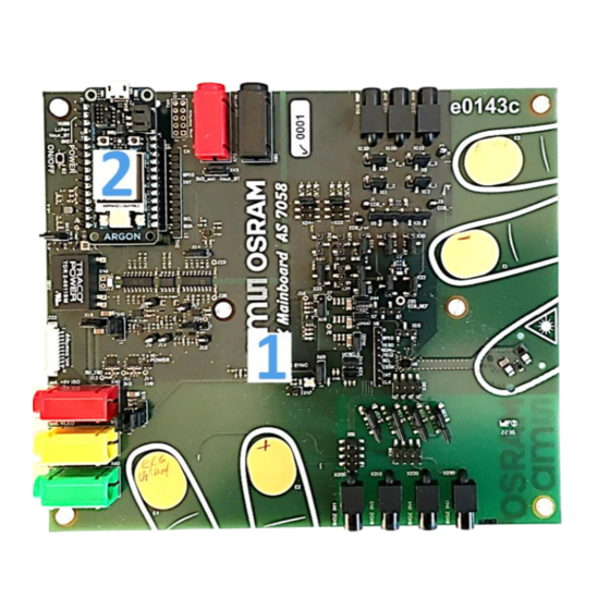 AMS AS7058 Quick Start Manual