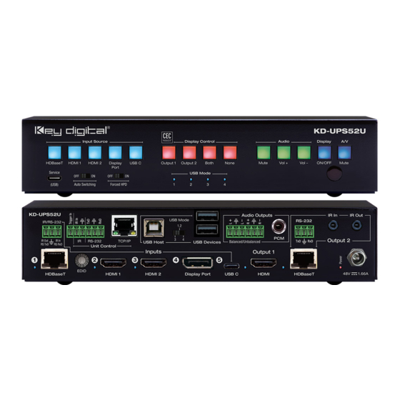 Key Digital KD-UPS52U Quick Setup Manual