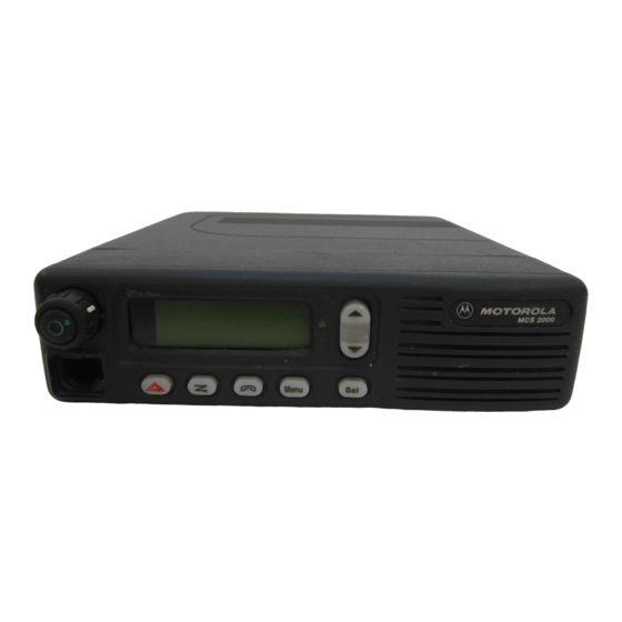 Motorola MCS 2000 Retrofit Instructions