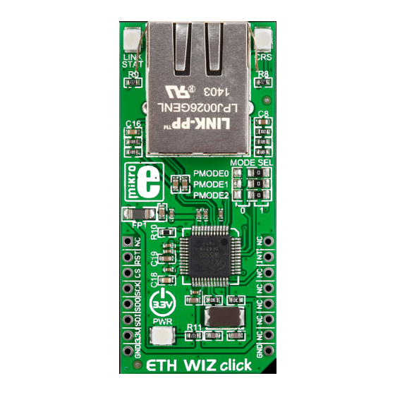 mikroElektronika ETH WIZ click Quick Start Manual
