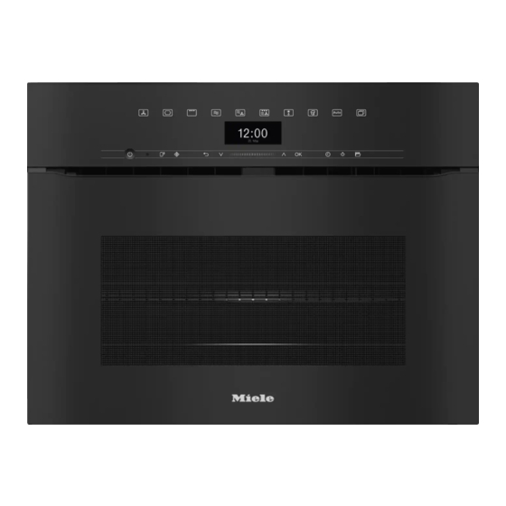 Miele H 7440 BMX Operating And Installation Instructions