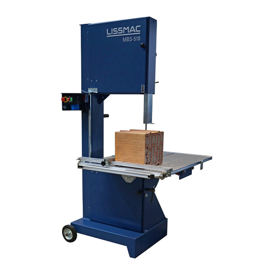 User Manuals: Lissmac MBS 510 Masonry Band Saw