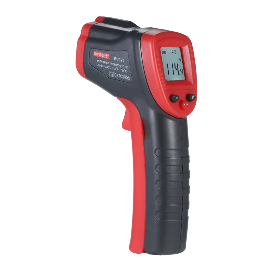 WINTACT WT320 Infrared Thermometer Manual ManualsLib