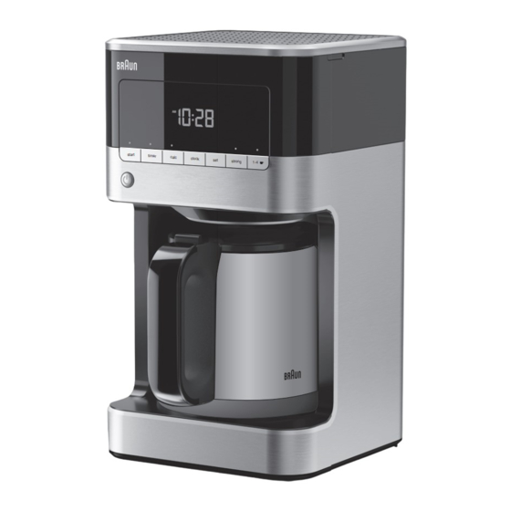 Braun PurAroma 7 KF 7120 - Koffiezetapparaat - 12 bekers - roestvrij staal/ zwart | fnac België