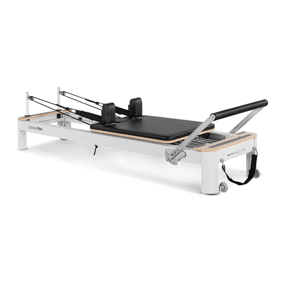 LifeSpan Contour Studio Commercial Pilates Reformer Bed Set User Manual