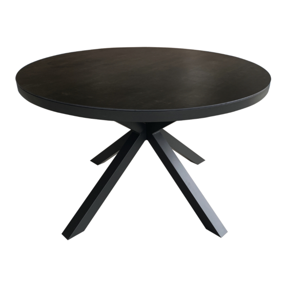 bene living Malaga rund 120 cm dark grey Assembly Instructions