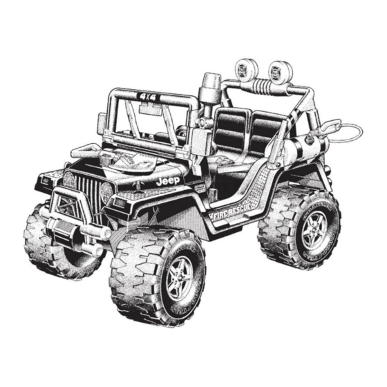 Fisher-Price POWER WHEELS Jeep WRANGLER FIRE RESCUE Manuals