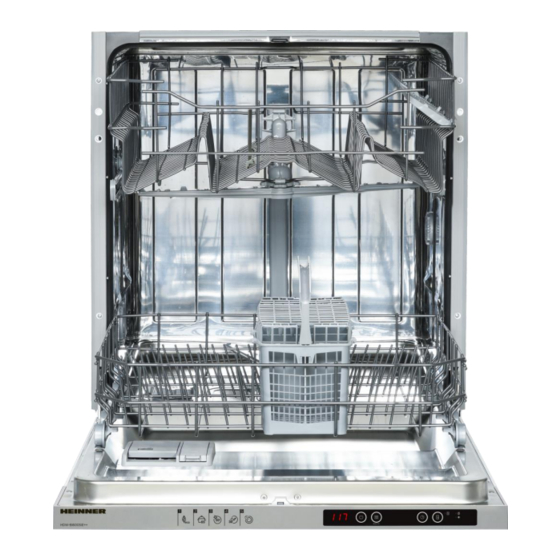 User Manuals: Heinner HDW-BI6005IE++ Dishwasher