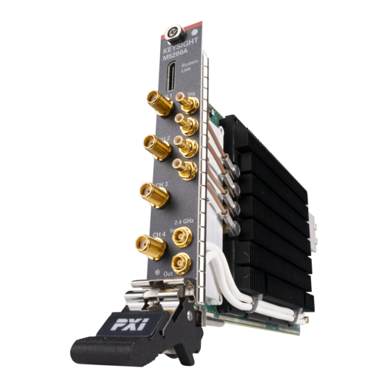 Keysight M5200A Startup Manual