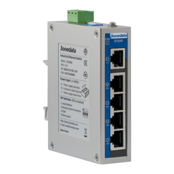 3onedata IES2005-5T-P48 Quick Installation Manual