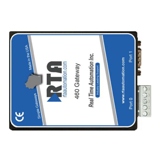RTA 460ETCBM-N34 Product User Manual