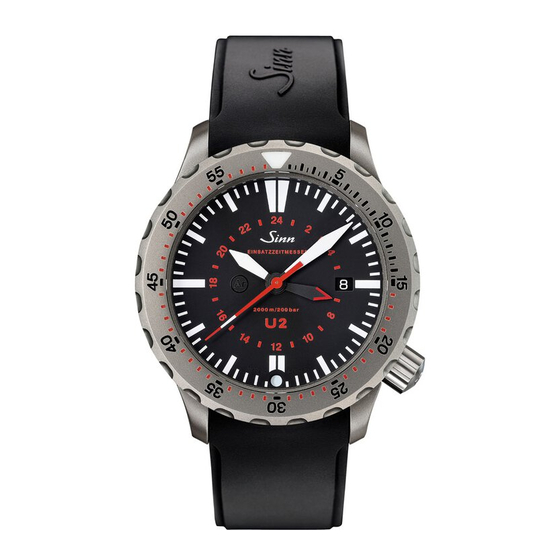 Sinn U2 EZM 5 Owner's Manual
