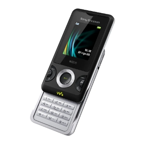 Sony Ericsson W205 User Manual