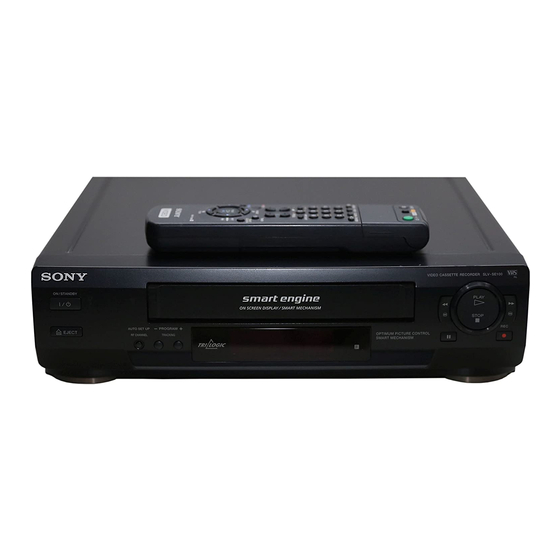 Sony SLV-SE200 Video Cassette Recorder Manuals