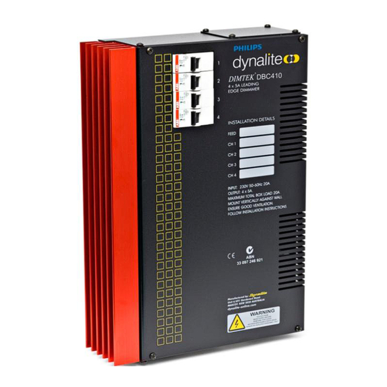 Dynalite DBC410 Installation Manual
