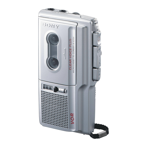 Sony M-670V Operating Instructions