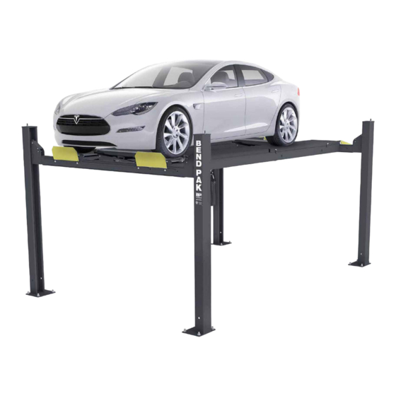 BendPak HD-7500 Series Installation And Operation Manual