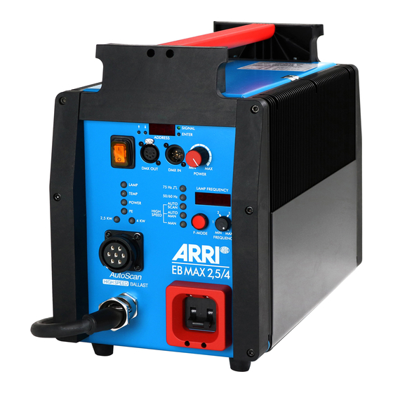ARRI EB MAX 2,5/4 Operating Instructions Manual