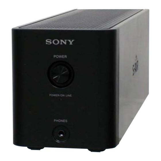 Sony TA-SA100WR - Surround Amplifier For Home Theater Systems Manuals