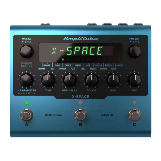 IK Multimedia AmpliTube X-SPACE User Manual