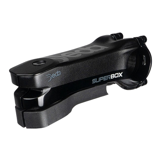Deda Elementi Superbox DCR Use And Maintenance Manual