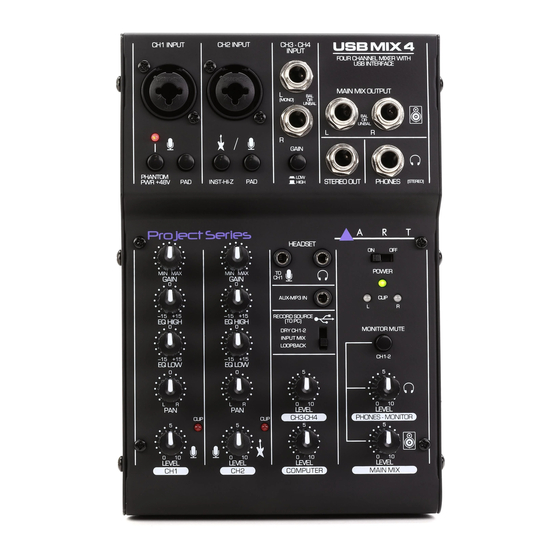 Art USBMix4 User Manual