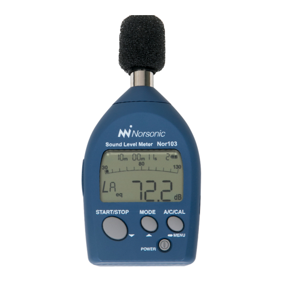 Norsonic Nor103 Instruction Manual