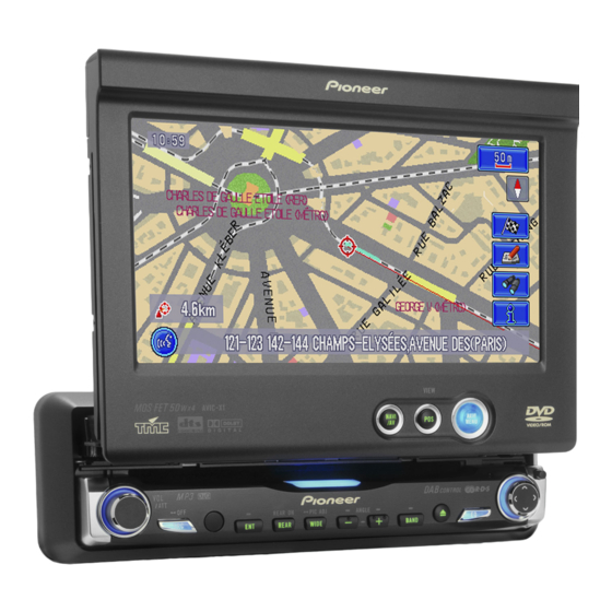 Pioneer CNDV-50MT GPS Maps Software Manuals