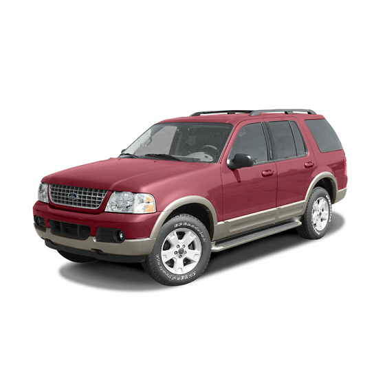Ford 2003 Explorer Owner's Manual