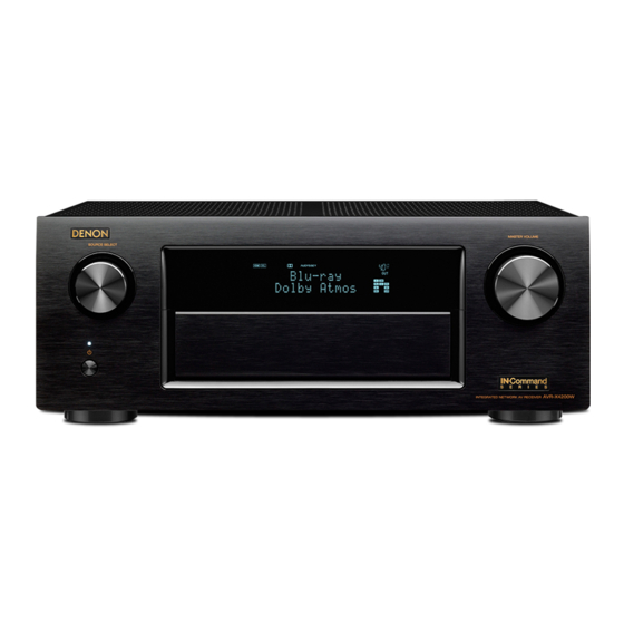 Denon AVR-X4200W Owner's Manual