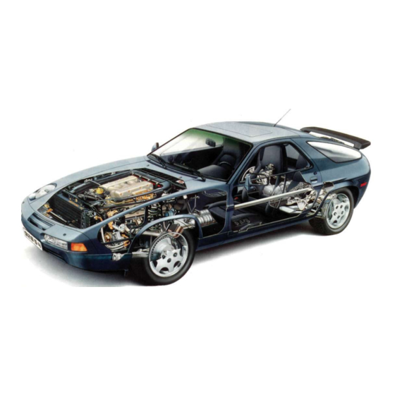 Porsche 928 GT1991 Owner's Manual