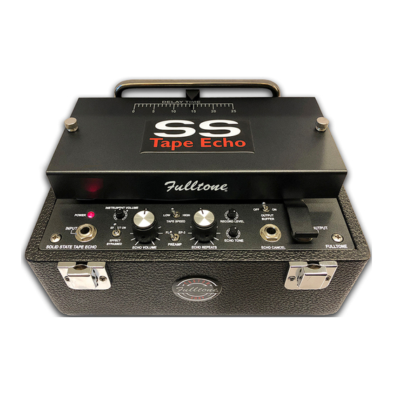 Fulltone Solid State Tape Echo Manual