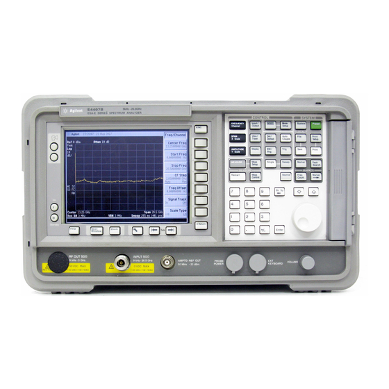 Agilent Technologies E4407B Installation Note