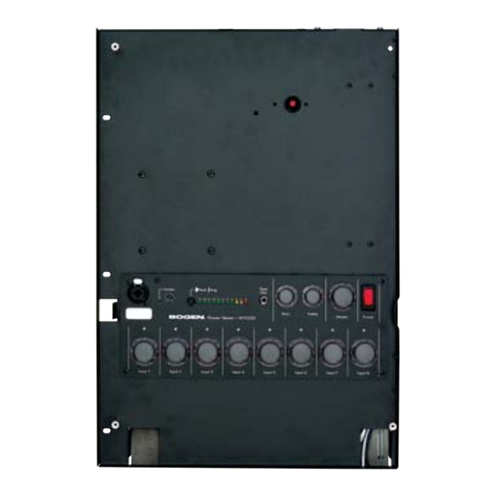 Bogen WV100 Specifications
