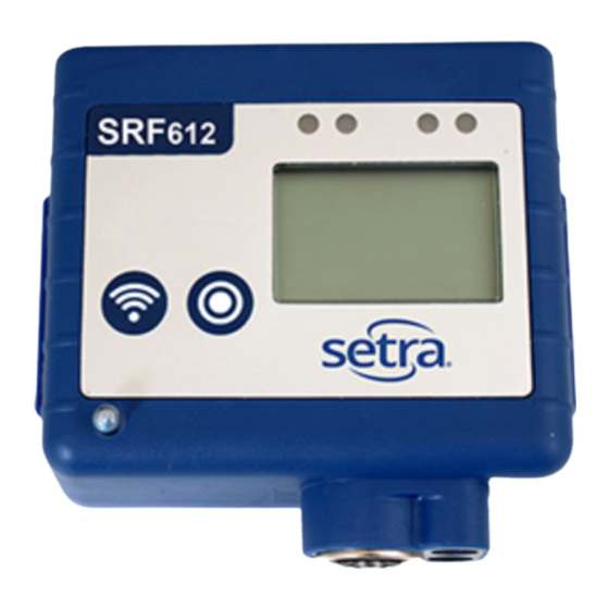 Setra Systems SRF600 Quick Start Manual