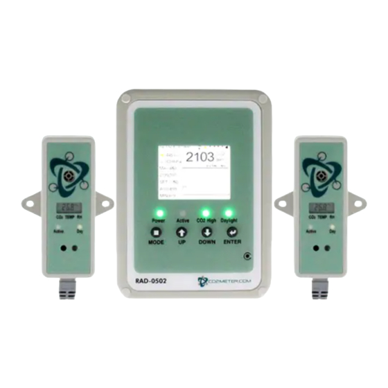 CO2 Meter RAD-0502 Operating Manual Instructions