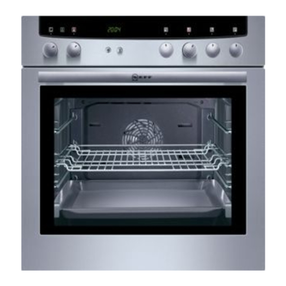 NEFF E 1544 Series Built-in Oven Manuals