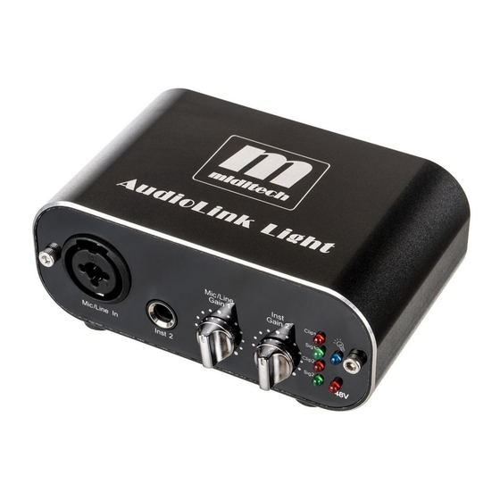 Miditech Audiolink Light Owner's Manual