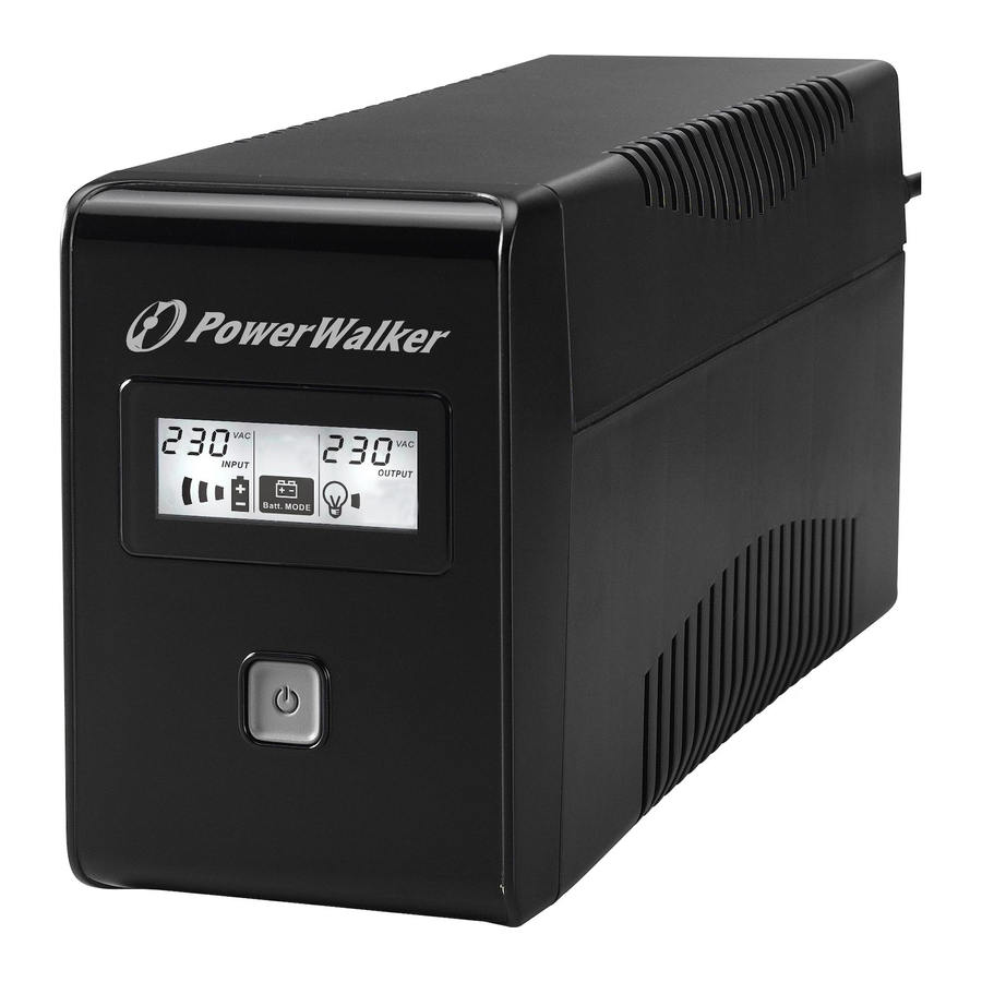 PowerWalker VI Series, VI 450 LCD, VI 650 LCD Manual