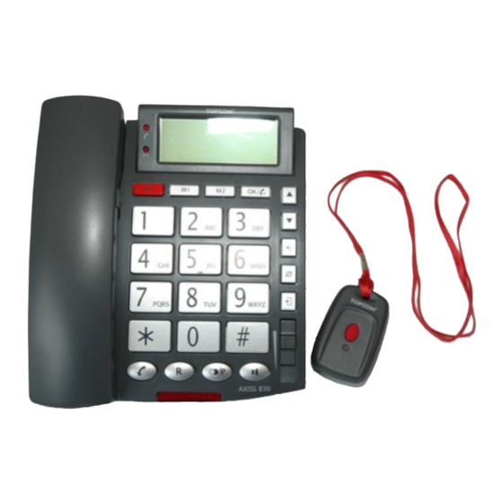 Topcom AXISS 830 User Manual