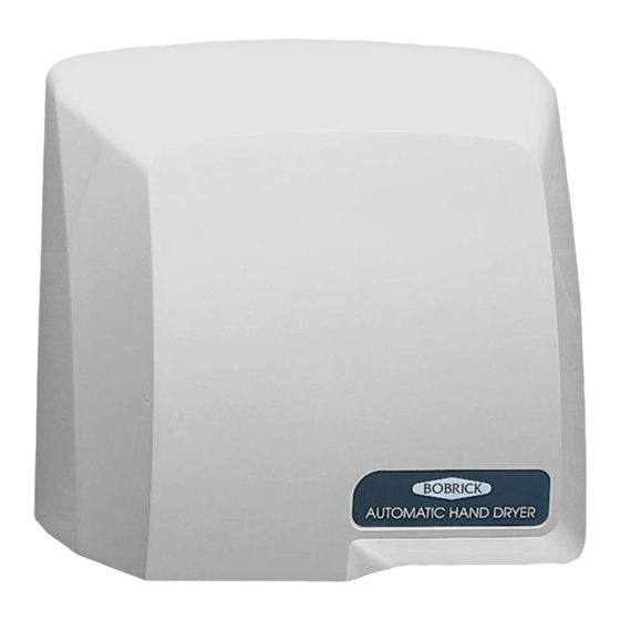 Bobrick CompacDryer Installation Instructions Manual