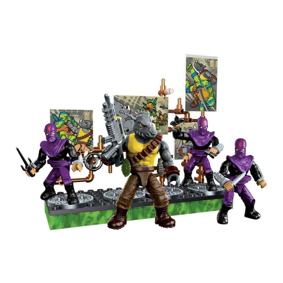 Mega Bloks Nickelodeon Teenage Mutant Ninja Turtles Rocksteady Villain Pack Manual