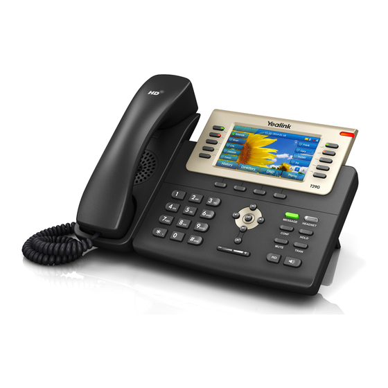 TECH Yealink T29G Training Manual