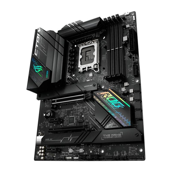 ASUSTeK COMPUTER ROG STRIX B660-F GAMING WIFI Quick Start Manual