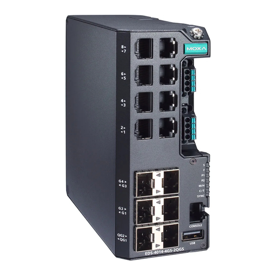 Moxa Technologies EDS-4014 Series Quick Installation Manual