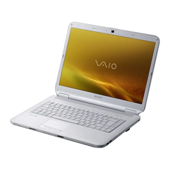 Sony VAIO VGN-NS Series Manuals