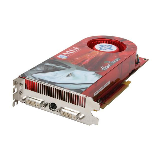 MSI RX2900XT-VT2D512E Quick User Manual